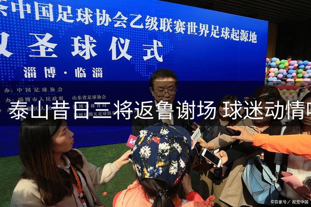 泰山昔日三将返鲁谢场 球迷动情呼唤"回家